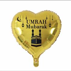 Umrah Mubarak 18 inch Heart Foil