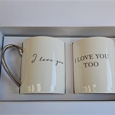 I Love You Mug Set