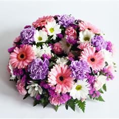 Pink and lilac wreath