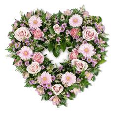 Pink loose open heart