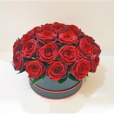 Red Rose Hat Box