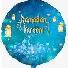 Ramadan teal foil balloon