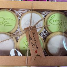 Mum handmade love biscuits pistache