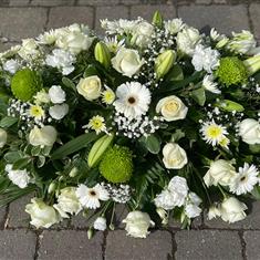 White &amp; Cream Casket