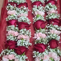 Rose, Carnation Gyp Garland