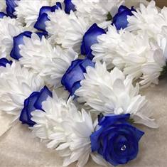 Blue Rose Garland