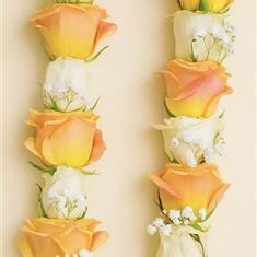 Peach Rose Garland