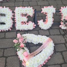 Beji Funeral Letters &amp; Heart