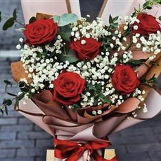 6 rose Grad Flowers Korean Styled