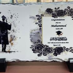 Graduation Slate Plaque Design Male 1