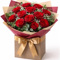 Luxury 12 Red Roses